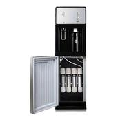 Dispensador de agua fría y caliente independiente con filtración de 4 etapas, fuente de alimentación de red para oficina, gimnasio, hotel, restaurante y cafetería