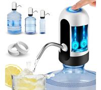 Dispensador de Agua, Grifo eléctrico para garrafas de Agua fría, Bomba dosificadora con Dos adaptadores. 5.7L, 10L, 11.3L, 15L, 18.9L.