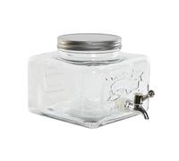 Dispensador de Agua Home ESPRIT Transparente Metal Silicona Cristal ABS 3,5 L 19 x 25 x 16 cm - Marca: Home ESPRIT - EAN: 8424002175573