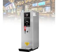 Dispensador de agua instantáneo comercial, capacidad de 25 L, temperatura ajustable, pantalla táctil LCD, gran caudal de 60 L/h, para té Boba, café, oficina, restaurante. Silver