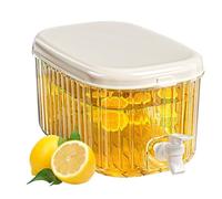 Dispensador De Agua Nevera Con Grifo, Nevera Hogar Nevera Cubo De Agua Colador De Cubo De Burbuja Fría Té Y Jugo Scooler Fabricante De Gran Capacidad Nevera Caldera - Haushaltsk