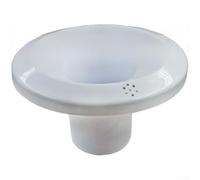 Dispensador de agua para accesorios de asiento inteligente, se adapta a la mayoría de los modelos, cubierta de base de moldeo de una sola pieza, plástico blanco, ajuste seguro para oficina, hogar