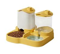 Dispensador de agua para alimentadores de mascotas - Juego de cuencos resistentes a derrames, estación de alimentación automática | Dispensador de agua para alimentos de doble función, Desig