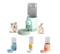 Dispensador de agua para conejos, 500 ml, dispensador de agua para mascotas, automático, para conejillos de indias, hámster, chinchillas, erizos, hurones (verde)