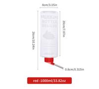 Dispensador de Agua para Conejos de Tamaño Extra Grande 33.82oz - Cuenco de Beber Automático para Mascotas Pequeñas, Plástico Duradero
