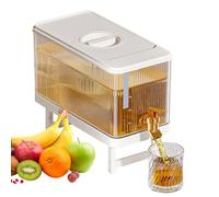 Dispensador de agua para el refrigerador - contenedor de bebidas de espiga 4.5L, jarra de a prueba de fugas | Water Filtred Freed Hder con grifo, portátil para bebidas para apartamentos, r