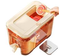 Dispensador de agua para frigorífico - ABS | Dispensador de de 6 L | Contenedor de agua para uso doméstico y de oficina, fácil de verter, hidratación conveniente, compatible con refrigerador y