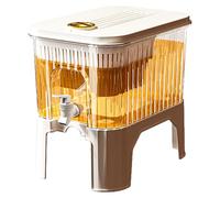 Dispensador de agua para frigorífico, grifo a prueba de fugas, recipiente de 3/5 l, dispensador de agua portátil para frigorífico con filtro, ideal para té caliente, café