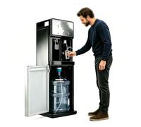 Dispensador De Agua para Garrafas,Fuente De Agua De Pie,Maquina De Agua Fria Y Caliente,Ajuste De Temperatura De 3 Niveles,Enfriador De Agua para El Hogar Café Té Bar Dormitorio