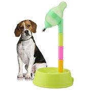 Dispensador de Agua para Gato y con Fuente de Altura Ajustable de pie, Botella de Bebida con Boquilla antigoteo (Verde)