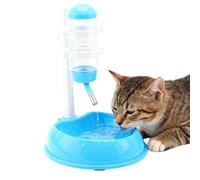 Dispensador de agua para gatos, alimentador lento de pie, alimentador de agua para perros desmontable, antigoteo de pie | Para animales pequeños, hámster, ardilla, conejito