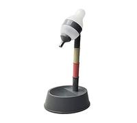 Dispensador de Agua para Gatos de pie, PP, Altura Ajustable, alimentador automático de Agua para Perros, dispensador de Botellas, Cuenco para Gatos, Perros y Mascotas (Fondo Gris Oscuro)