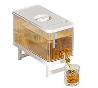 Dispensador de agua para, hervidor frío de 4,5 L con grifo, filtro integrado y base elevada, recipiente de gran capacidad para bebidas de para té, limonada, en casa,