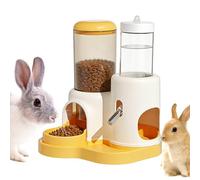 Dispensador de agua para jerbos, a prueba de fugas y gran capacidad, dispensador de agua y comida para hámster, para hogar, balcón, conejo, chinchilla, ardilla, jerbillo, erizo, fu