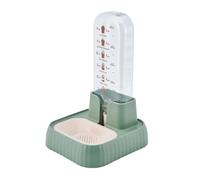 Dispensador de agua para mascotas de 500 ml, a prueba de polvo, recarga automática por gravedad, para gatos, perros, filtros fáciles de limpiar, evitan el polvo y el cabello, color verde