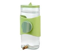 Dispensador de Agua para pájaros - automática de Jaula, alimentador a Prueba de Fugas | Fácil Recarga con Botella Transparente, estación de hidratación Colgante para Loros, pinzones, Canarios