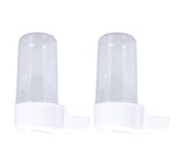 Dispensador de Agua para pájaros de 2 Piezas para Jaula, Bebedero automático para Loros, alimentador de periquitos, Recipiente de para Alimentos, Bebedero para pájaros para Plantas