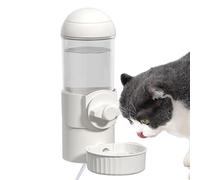 Dispensador de agua para perrera para perros, dispensador de agua con calefacción de 500 ml, jaula USB para mascotas, contenedor de alimentación de agua para gatos y perros