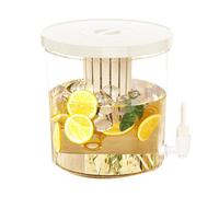 Dispensador de agua para refrigerador, jarra de agua de 4,5 L con espiga y filtro para el hogar, camping, apartamento, al aire libre, hotel, fiesta, viaje, dormitorio