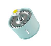 Dispensador de agua potable de 2,4 L para gatos, fuente de agua potable, filtros de carbón activado, contenedor de alimentación automática LED, interfaz USB