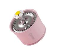 Dispensador de agua potable de 2,4 L para gatos, fuente de agua potable, filtros de carbón activado, contenedor de alimentación automática LED, interfaz USB