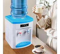 Dispensador de agua refrigerador de 550W para agua potable con luces indicadoras y bandeja de goteo extraíble, adecuado para apartamentos, oficinas y restaurantes