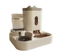 Dispensador de Agua y Comida for Gatos, comedero automático for Mascotas, Plato Cuenco Gran Capacidad, Accesorios for