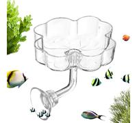 Dispensador de Alimento para Peces Bandeja de Alimentación del Acuario con | Cuenco de Comida para Pecera para en Agua Salada y Agua Dulce, con Tortugas, Peces