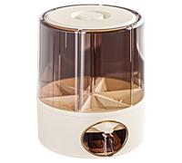 Dispensador de alimentos - Contenedor de almacenamiento de arroz, soporte giratorio para cereales | Contenedor de suministro de cocina de 6 rejillas, caja de salida, cubo para alimentos secos para uso