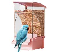 Dispensador De Alimentos Para Loro,Tanque Transparente para | Decoración de Aviario y Suministros para Periquito Calopsitte Canario Cacatúa Conure