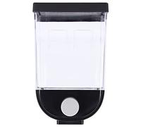 Dispensador de alimentos secos Montado en la pared Contenedor de almacenamiento hermético tipo prensa de 1 l Caja transparente para colgar en la pared para granos pequeños Perlas (1L)