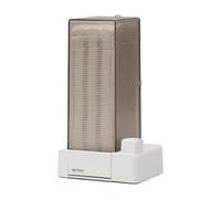 Dispensador de almohadillas de algodón de liberación automática, incluye 50 almohadillas y adhesivo para dispensar automáticamente la belleza