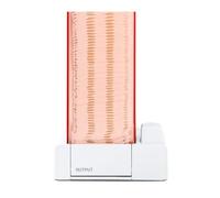 Dispensador de almohadillas de algodón de liberación automática, incluye 50 almohadillas y adhesivo para caja de almacenamiento de cosméticos de belleza con almohadillas de algodón