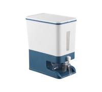 Dispensador de Arroz Tipo Prensa Contenedor de Grano Sellado Almacenamiento Cereal DoméStico Caja de Arroz Dispensador Cubo Latas de Arroz 10KG-B