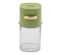 Dispensador de azúcar, recipiente de vidrio con bomba de prensa, 0.5 g, tarro de condimentos para una alimentación saludable, control de sal de azúcar, encimera de cocina (verde)