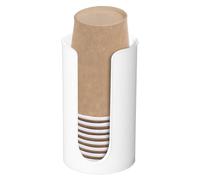 Dispensador de Baño - 7,7x13cm, Soporte para Enjuague Bucal de Fácil Instalación, Organizador de Papel enjuagar Vasos, Accesorios para el Cuidado bucal, Almacenamiento en la encimer