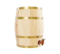 Dispensador de barril de whisky de madera de pino vintage de 10 l, dispensador de vino, barril de vino, barril con grifo para whisky, vino, licores, cerveza