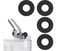 Dispensador de bebidas a prueba de fugas, tapón de sellado de repuesto para máquinas de granizado, fácil de instalar, 3,2 cm, color negro (4 piezas)