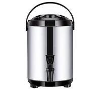 Dispensador de Bebidas aisladas, urna de Agua Caliente para Catering, dispensador de Bebidas Calientes de té de Acero Inoxidable con Grifo para café té Caliente, Leche fría, Jugo