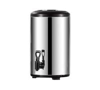 Dispensador de bebidas aislado - Barril de té con leche | Cubo de acero inoxidable, recipiente de doble pared con espita, dispensador de agua caliente de acero inoxidable de gran capacidad, para bebid