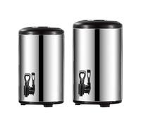 Dispensador De Bebidas Aislado Con Grifo - Dispensador De Agua Caliente De Acero Inoxidable De Doble Pared 8L/10L | Contenedor De De Leche, Té Y Café De Gran Capacidad, Urna Térmica De Catering
