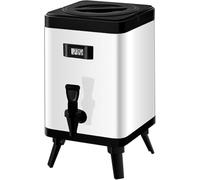 Dispensador de bebidas aislado con termómetro para bebidas frías y calientes