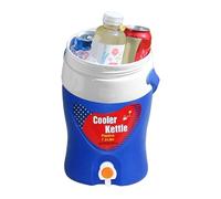 Dispensador de bebidas aislado portátil - jarra de agua más fría deportiva con grifo, enfriador de bebidas de gran capacidad | Enfriador de agua resistente con asa