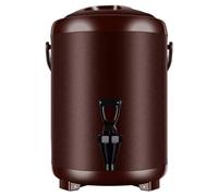 Dispensador de bebidas aislado, termo de acero inoxidable con grifo, cubo aislado a prueba de fugas para bebidas calientes o frías, mantiene la temperatura durante 12 horas