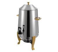 Dispensador de bebidas calientes de acero inoxidable, quemador de alcohol, para café, té, fiesta, 13 L