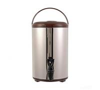 Dispensador de Bebidas Comerciales de Acero Inoxidable con Grifo, Calentador de Tazas PortáTil para Exteriores, Caliente y FríO, PreparacióN RáPida para Leche(E,12L)