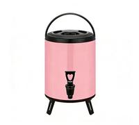 Dispensador de Bebidas con Aislamiento, Dispensador de Hielo y Bebidas Calientes con Interior y Pico de Acero Inoxidable, para Bares y Familias(F,6L)