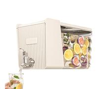 Dispensador de bebidas con grifo, recipiente de agua con grifo, dispensador de bebidas impermeable para bebidas | Hervidor de refrigerador de gran capacidad de 5,3 L, para fiesta en el y en el