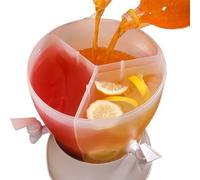 Dispensador de bebidas con soporte, dispensador de bebidas de 5,3 l con espiga, jarra giratoria a prueba de fugas de 3 compartimentos para zumo, limonada, té, cócteles, cerveza fría