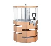 Dispensador De Bebidas Con Soporte, Dispensador De Bebidas Transparente Con Grifo Para Jugo Y Limonada, Cristalería Para Fiestas Y Bodas Copper plating 4L